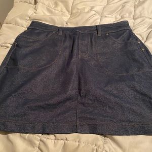 Athleta denim look skort size small